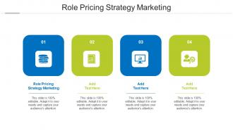 Role Pricing Strategy Marketing Ppt PowerPoint Presentation Slides Deck Cpb