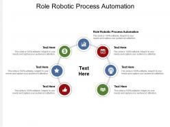Role robotic process automation ppt powerpoint presentation pictures visual aids cpb