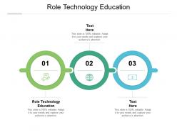 Role technology education ppt powerpoint presentation infographic cpb
