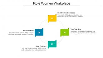 Role Women Workplace Ppt Powerpoint Presentation Layouts Example Topics Cpb