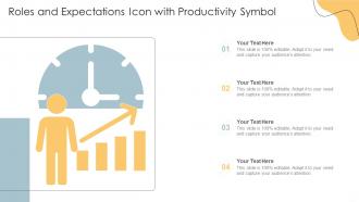 Roles And Expectations Icon With Productivity Symbol