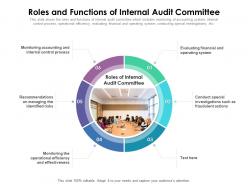 Roles and functions of internal audit committee