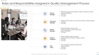 Roles and responsibilities assigned elevating food processing firm quality standards