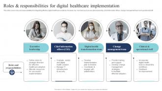 Roles And Responsibilities For Digital Healthcare Implementation Guide Of Digital Transformation DT SS