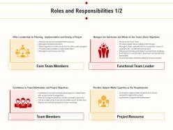 Roles and responsibilities functional team leader ppt powerpoint design