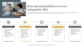 Roles And Responsibilities In Service Management Office