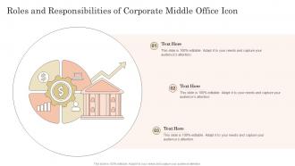 Roles And Responsibilities Of Corporate Middle Office Icon