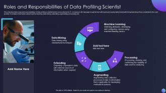 Roles And Responsibilities Of Data Profiling Scientist