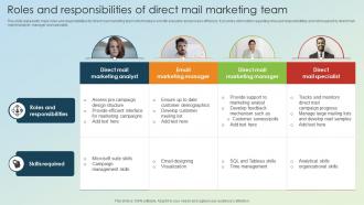 Roles And Responsibilities Of Direct Mail Marketing Team