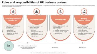 Roles And Responsibilities Of HR Business Partner