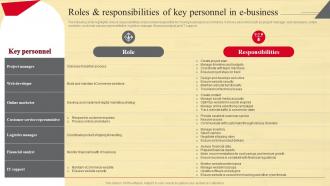 Roles And Responsibilities Of Key Personnel Strategic Guide To Move Brick And Mortar Strategy SS V