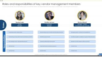 Roles And Responsibilities Of Key Vendor Management Vendor Management For Effective Procurement