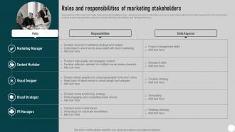 Roles And Responsibilities Of Marketing Direct Mail Marketing Strategies To Send MKT SS V