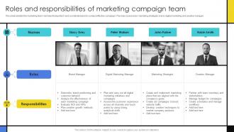 Roles And Responsibilities Of Marketing Guide To Develop Advertising Campaign