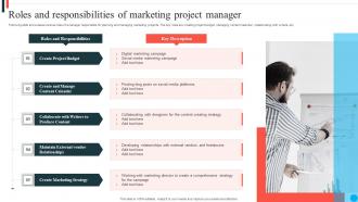 Roles And Responsibilities Of Marketing Project Manager