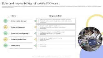 Roles And Responsibilities Of Mobile SEO Team Mobile SEO Guide Internal And External Measures To Optimize