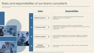 Roles And Responsibilities Of Our Brand Consultants Ppt Slides Designs Download