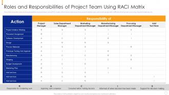 Roles And Responsibilities Of Project Coordinating Different Activities For Better