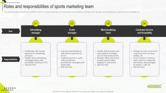 Roles And Responsibilities Of Sports Marketing Team Sports Marketing Management Guide MKT SS