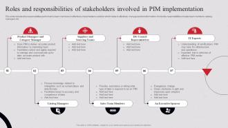 Roles And Responsibilities Of Stakeholders Involved In Pim System Implementation And Integration