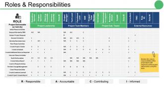 Roles and responsibilities ppt summary infographic template