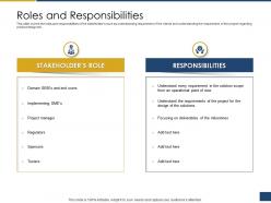 Roles and responsibilities process of requirements management ppt pictures