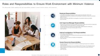 Roles And Responsibilities To Ensure Work Environment Vulnerability Administration Workplace