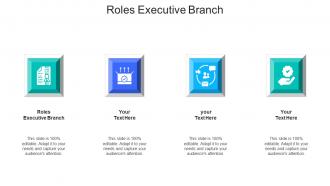 Roles executive branch ppt powerpoint presentation professional styles cpb