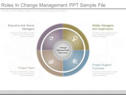 Roles in change management ppt sample file