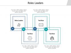 Roles leaders ppt powerpoint presentation pictures aids cpb