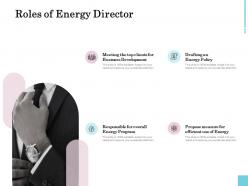 Roles of energy director ppt powerpoint presentation professional slideshow