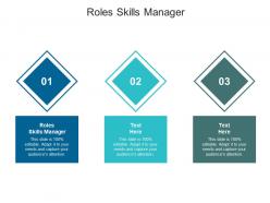 Roles skills manager ppt powerpoint presentation icon gallery cpb