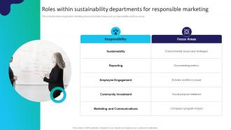 Roles Within Sustainability Departments For Responsible Marketing