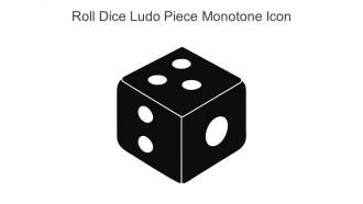 Roll Dice Ludo Piece Monotone Icon In Powerpoint Pptx Png And Editable Eps Format