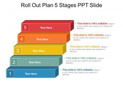 Roll out plan 5 stages ppt slide