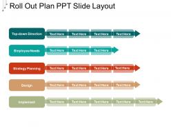 Roll Out Plan Ppt Slide Layout