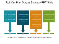 Roll out plan stages strategy ppt slide