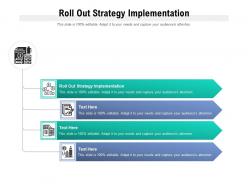 Roll out strategy implementation ppt powerpoint presentation file topics