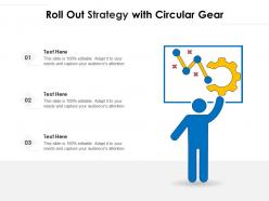 Roll out strategy with circular gear