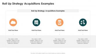 Roll Up Strategy Acquisitions Examples In Powerpoint And Google Slides Cpb