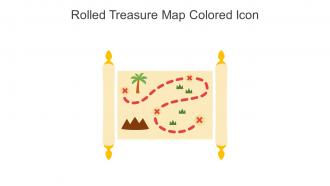 Rolled Treasure Map Colored Icon In Powerpoint Pptx Png And Editable Eps Format