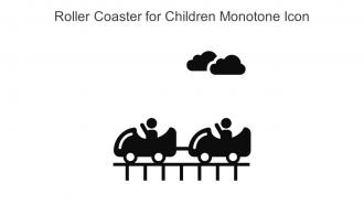 Roller Coaster For Children Monotone Icon In Powerpoint Pptx Png And Editable Eps Format