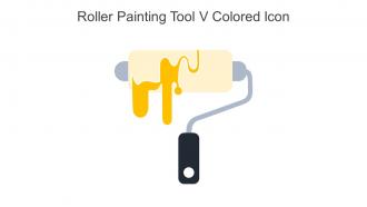 Roller Painting Tool V Colored Icon In Powerpoint Pptx Png And Editable Eps Format