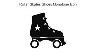 Roller Skates Shoes Monotone Icon In Powerpoint Pptx Png And Editable Eps Format