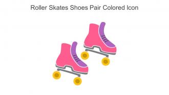 Roller Skates Shoes Pair Colored Icon In Powerpoint Pptx Png And Editable Eps Format