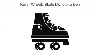Roller Wheels Skate Monotone Icon In Powerpoint Pptx Png And Editable Eps Format
