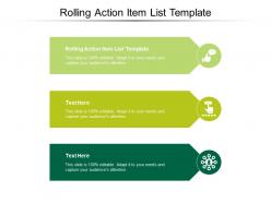 Rolling action item list template ppt powerpoint presentation professional aids cpb