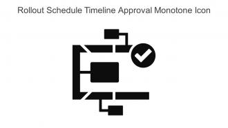 Rollout Schedule Timeline Approval Monotone Icon In Powerpoint Pptx Png And Editable Eps Format