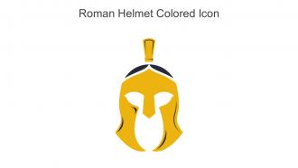 Roman Helmet Colored Icon In Powerpoint Pptx Png And Editable Eps Format