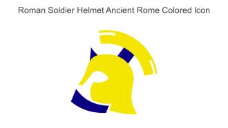 Roman Soldier Helmet Ancient Rome Colored Icon In Powerpoint Pptx Png And Editable Eps Format